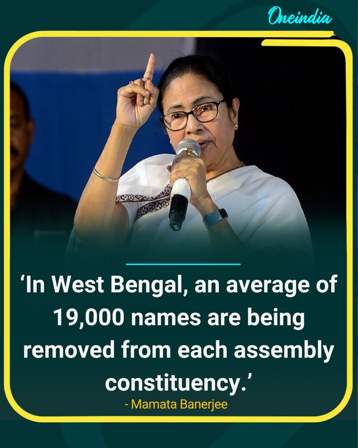 CM Banerjee Alleges Mass Deletions From Voter Lists in West Bengal