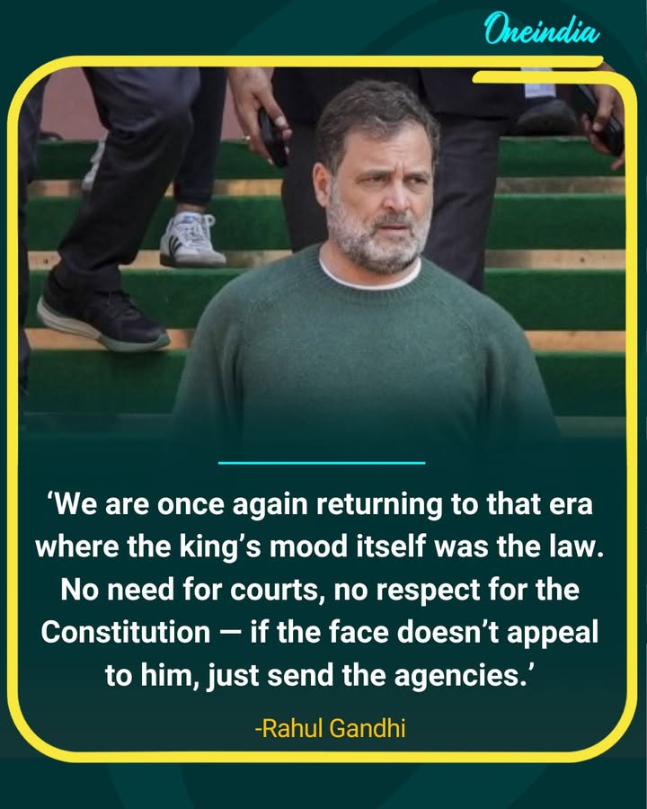 Rahul Gandhi Alleges Return to ‘King’s Rule’ Politics