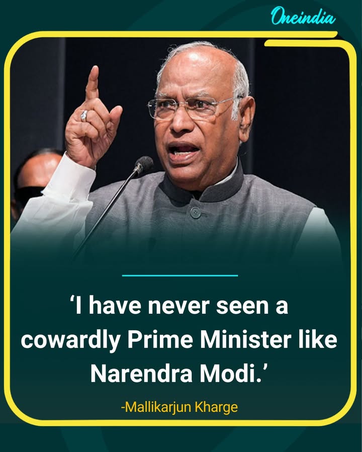 “Never Seen a More Cowardly PM Than Narendra Modi”: Mallikarjun Kharge