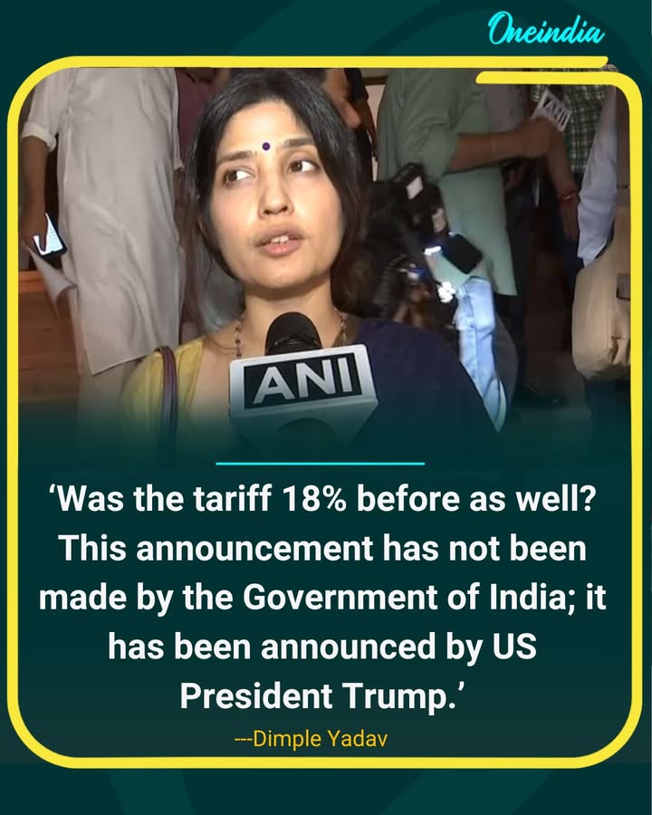 “Why Is Trump Announcing India’s Trade Terms?” Dimple Yadav Questions Government.