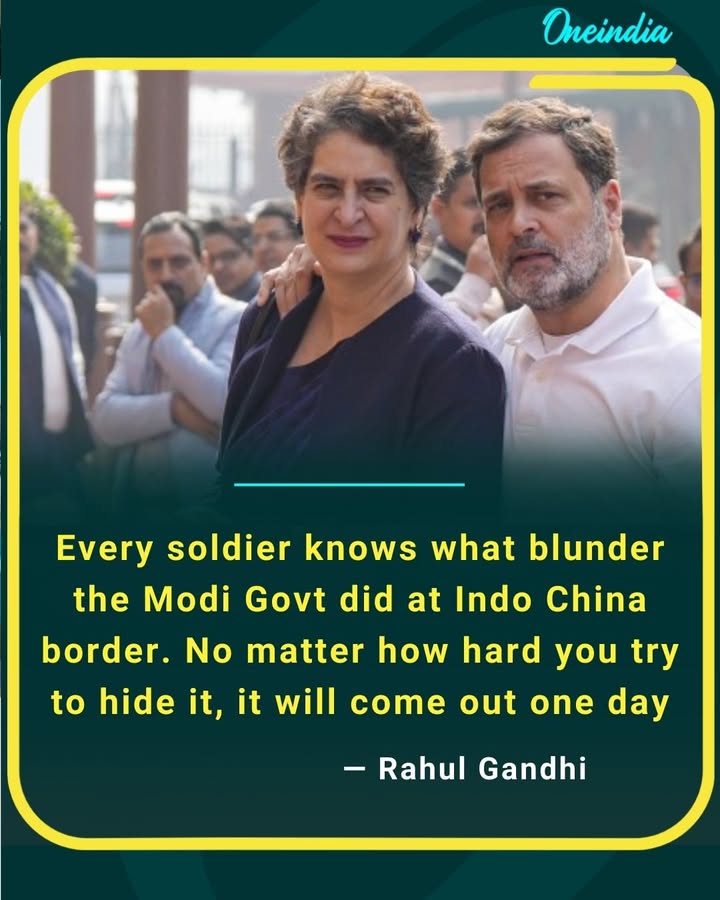 Every soldier knows what blunder Modi Govt did at Indo China border. No matter how hard you try to hide it, it will come out one day.