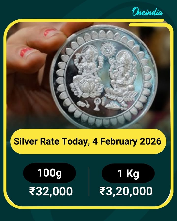 Silver Rate Today, 4 February 2026