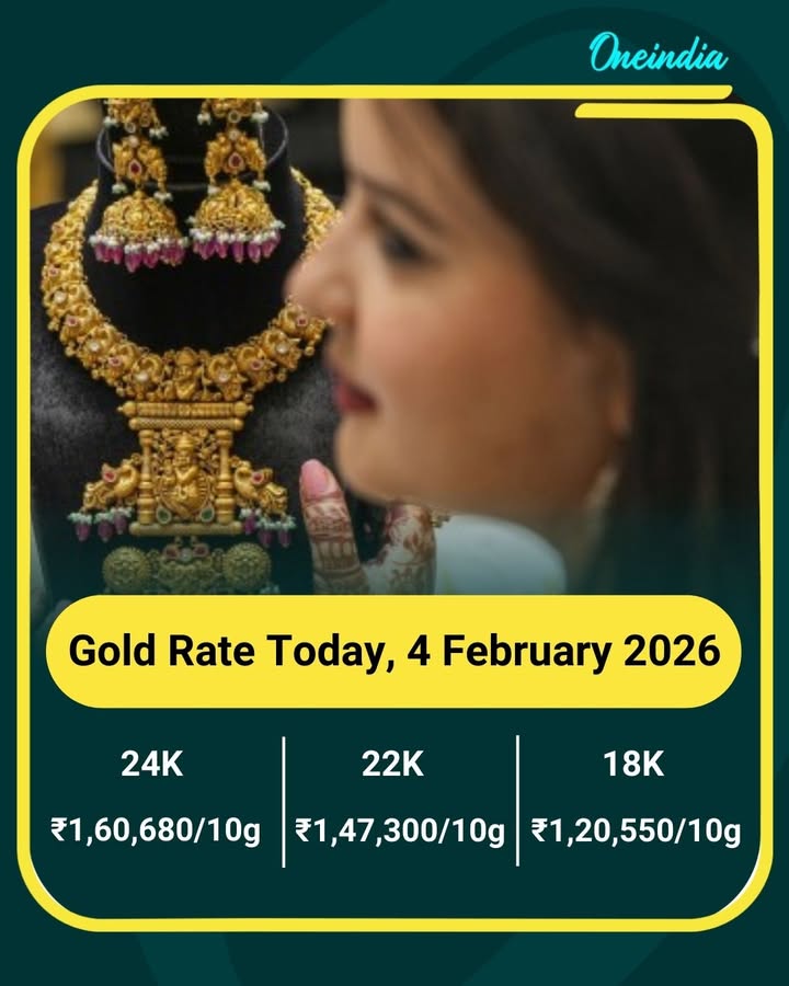 Gold Rate Today, 4 February 2026