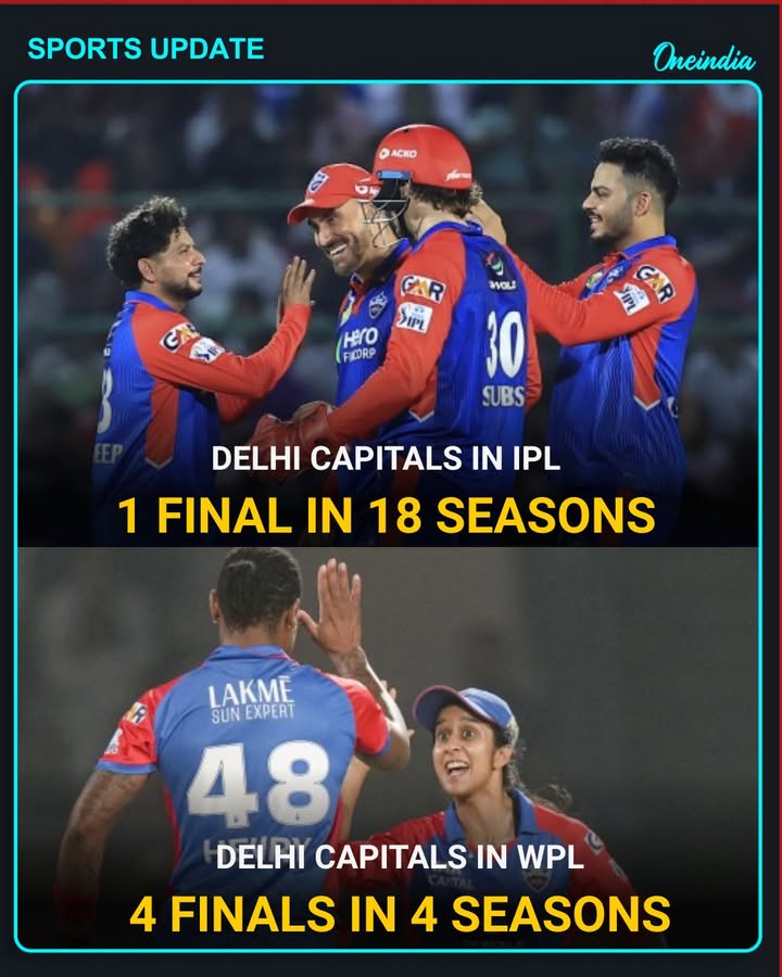 Delhi Capitals Women Outshine Men with 4 Finals in 4 WPL Season.