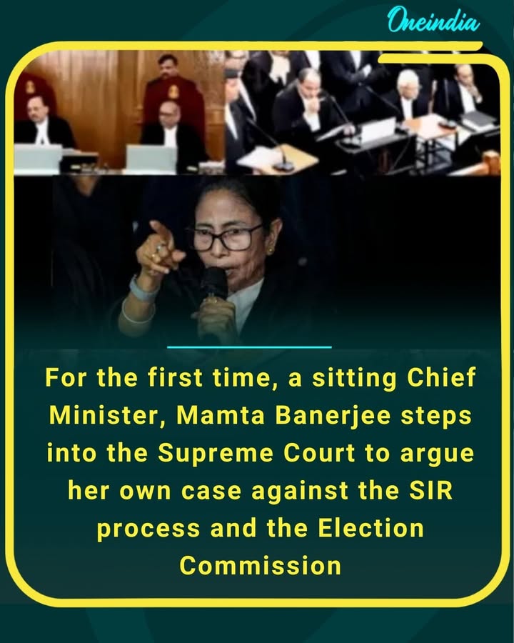 For the first time ever, a sitting Chief Minister, Mamata Banerjee, personally appeared before the Supreme Court to challenge the Election Commission over the Special Intensive Revision (SIR) of voter rolls, questioning why the exercise was not conducted in Assam and calling it a threat to democracy.