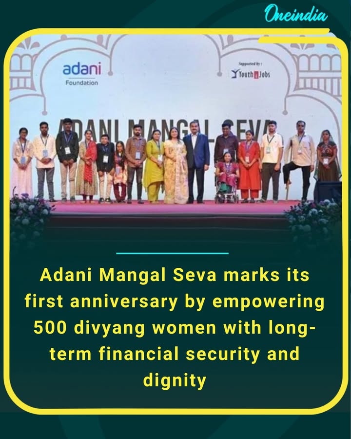 From celebration to service — 500 divyang women receive ₹10 L FDs under Adani Mangal Seva’s first year of committed support and dignity