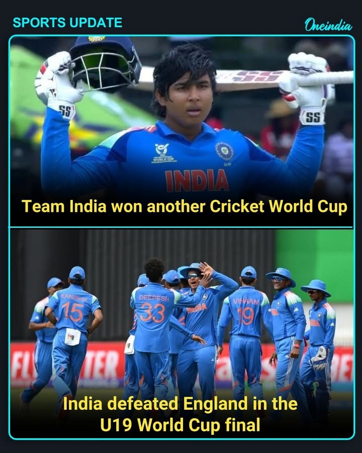Team India once again becomes world champion, won U19 Cricket World Cup, recovery from England