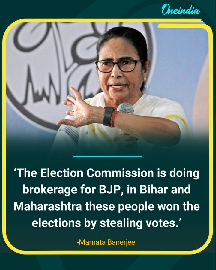 Mamata Banerjee accuses Election Commission of acting for BJP.