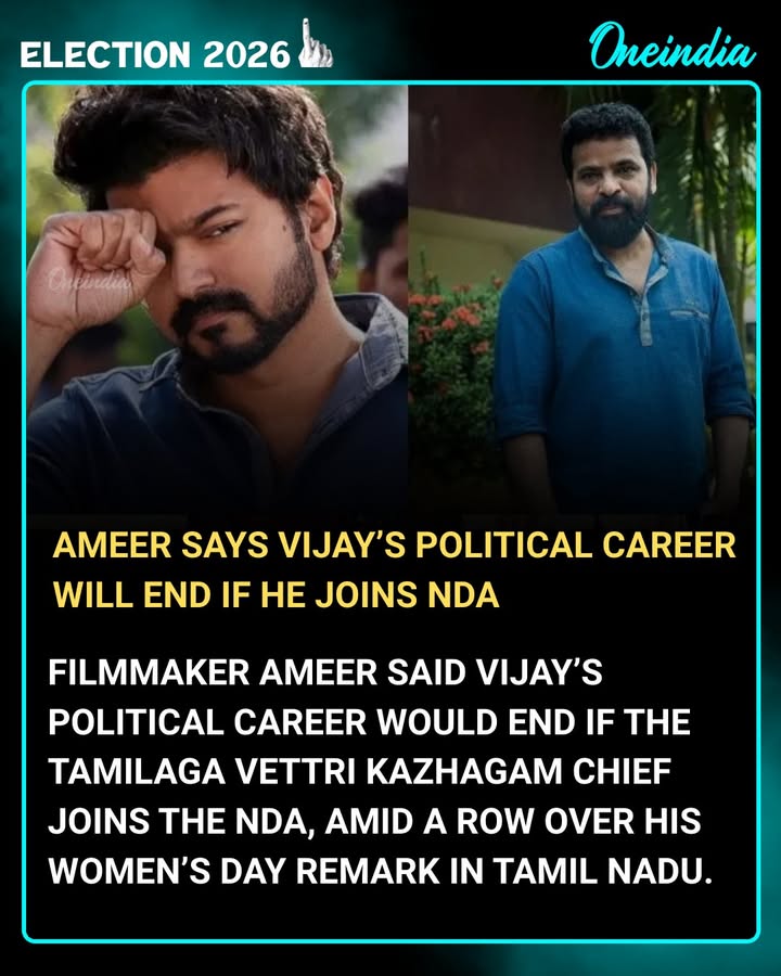 Director Ameer Targets TVK Chief Vijay Over Women’s Day Remark