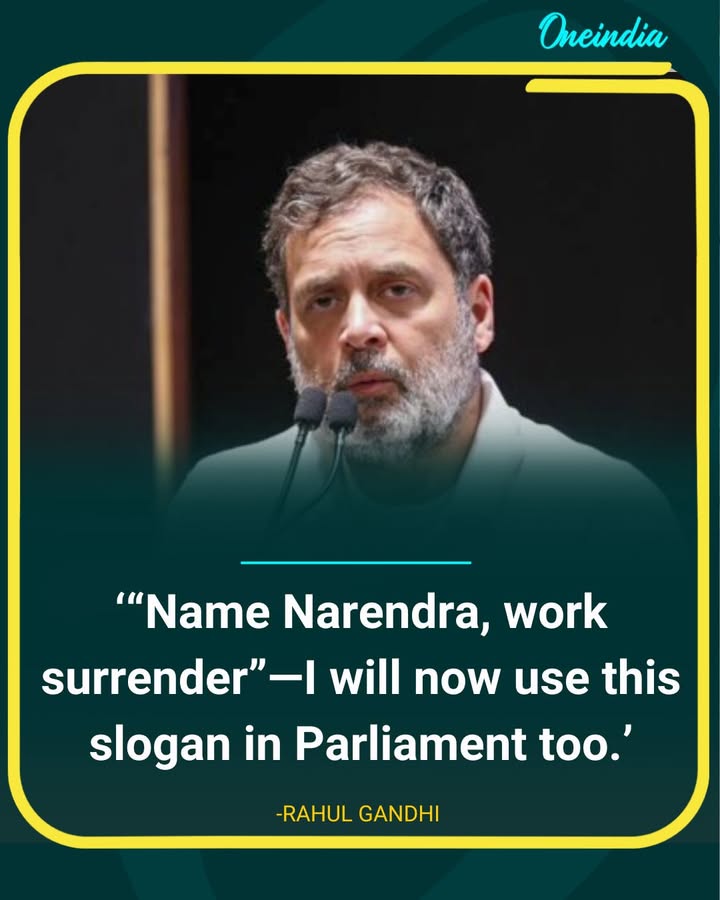 ‘Name Narendra, Work Surrender’: Rahul Gandhi’s New Slogan Targeting PM Modi