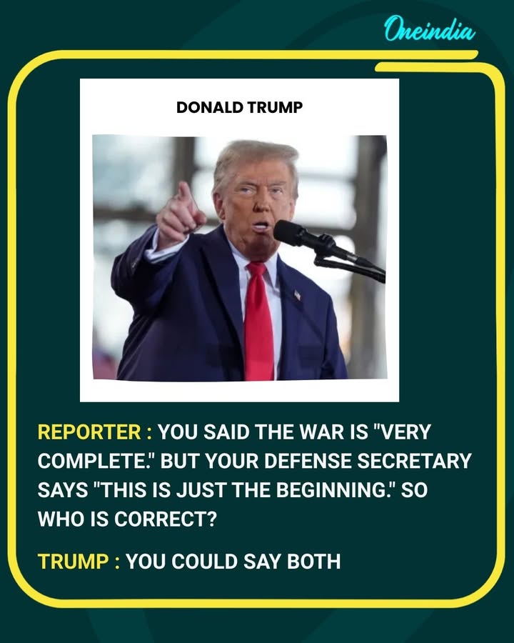 Trump Reacts to Mixed Signals on War, Says ‘You Could Say Both’