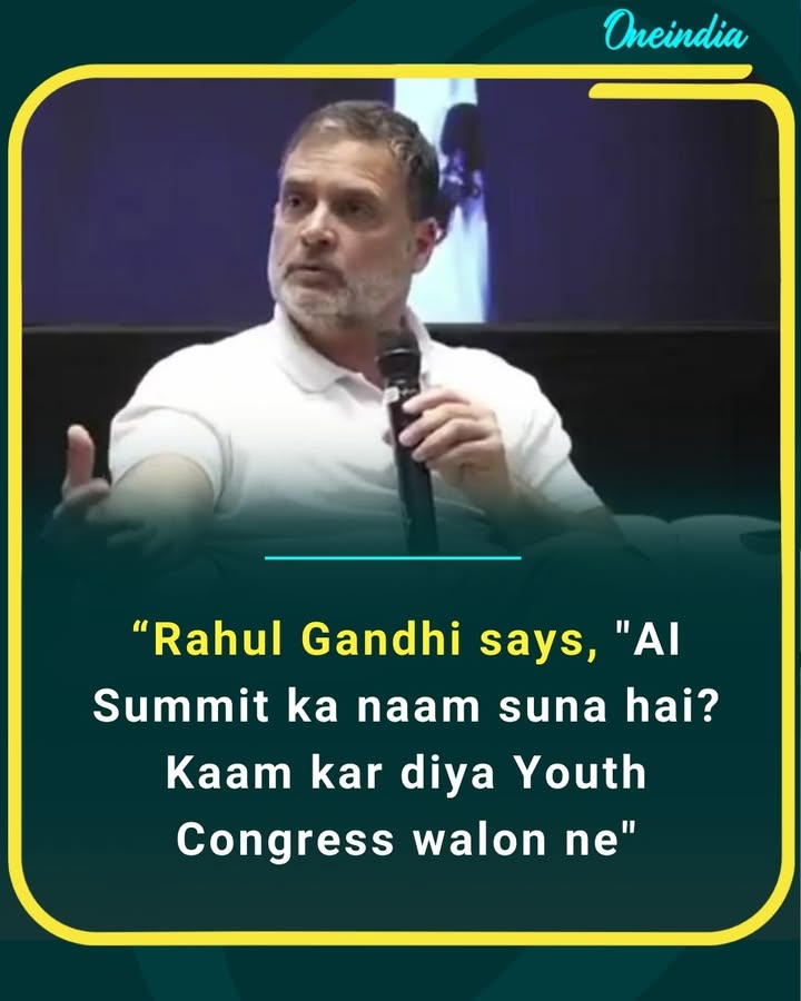 “AI Summit ka naam suna hai?” — Rahul Gandhi praises Youth Congress for getting the job done