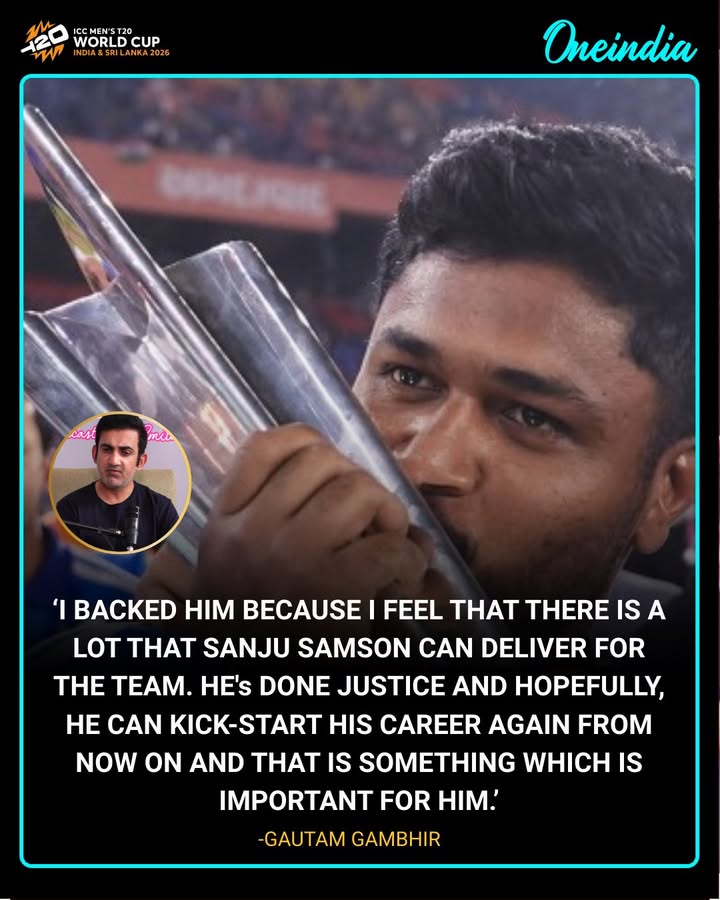 Gautam Gambhir Says He Backed Sanju Samson for His Untapped Potential