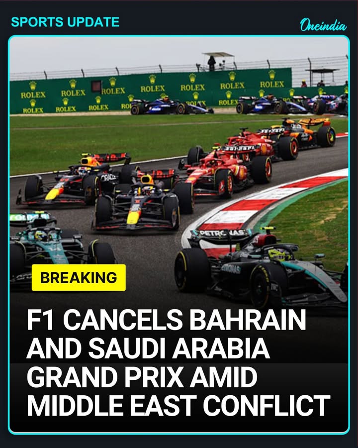 F1 has canceled the Bahrain and Saudi Arabia Grand Prix events citing safety concerns amid the ongoing Middle East war. The decision underscores the impact of geopolitical tensions on international sporting events.