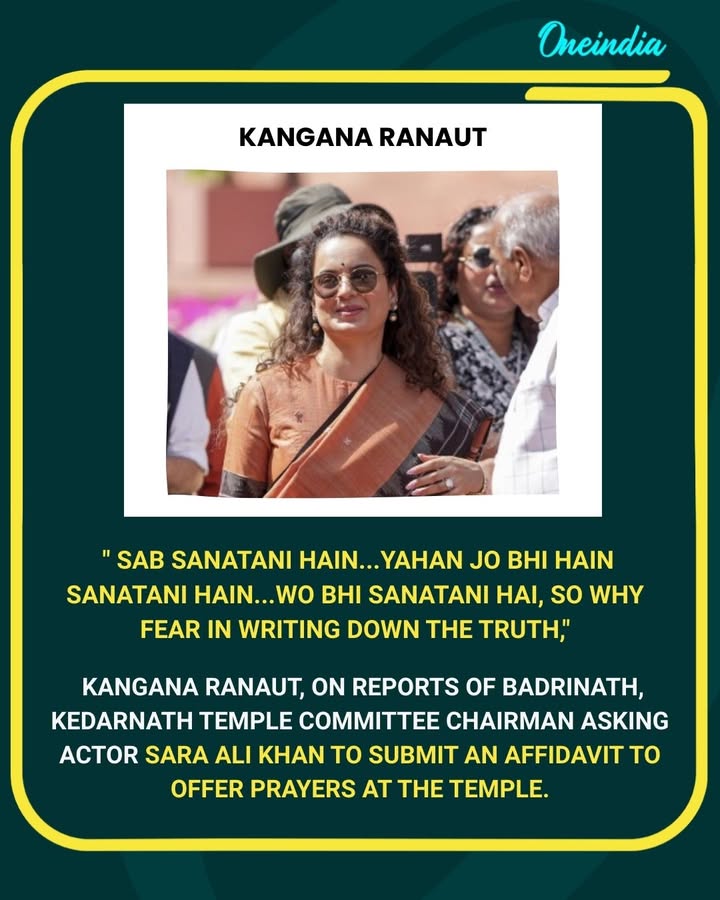 Kangana Ranaut Backs Sara Ali Khan Amid Badrinath-Kedarnath Controversy
