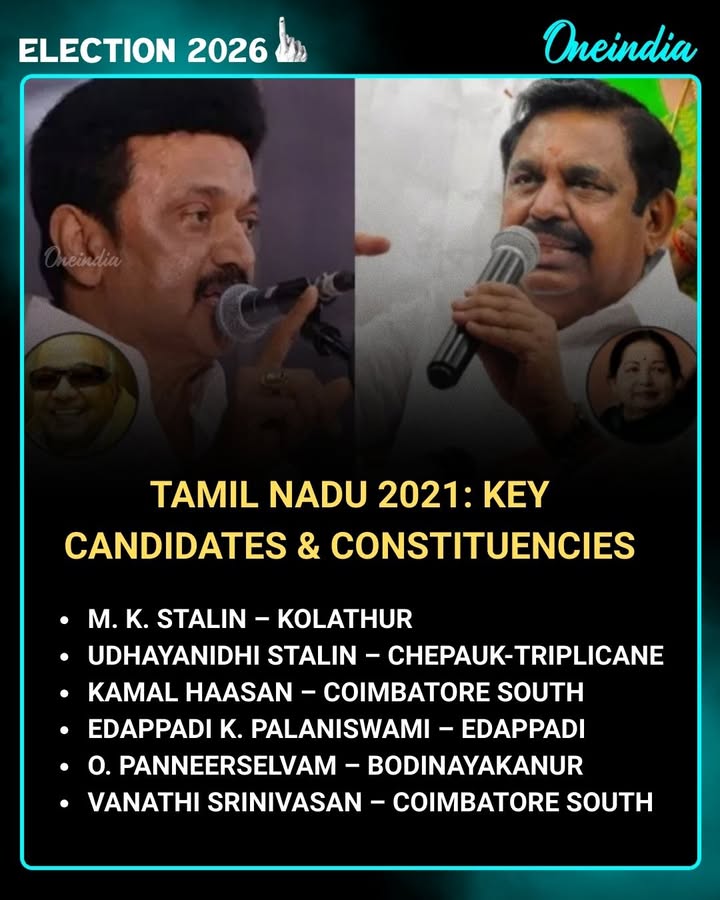 Battle of big names in Tamil Nadu Legislative Assembly election 2021 — where top leaders tested their strength across key constituencies