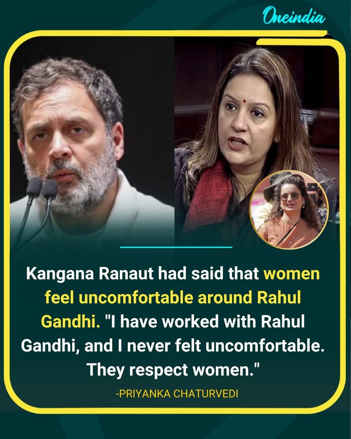 ‘Never Felt Uncomfortable’: Priyanka Chaturvedi Backs Rahul Gandhi