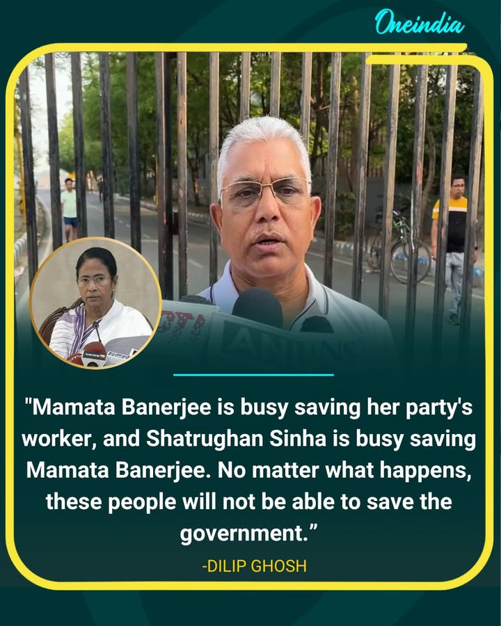Dilip Ghosh Targets Mamata Banerjee, Says Govt “Cannot Be Saved”