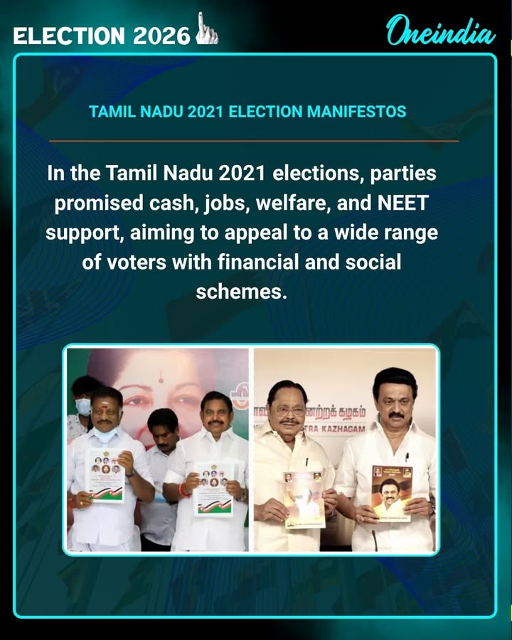 TN Election 2021 Manifestos: From Cash Assurances to Jobs, Welfare & NEET Promises, Parties Went All Out