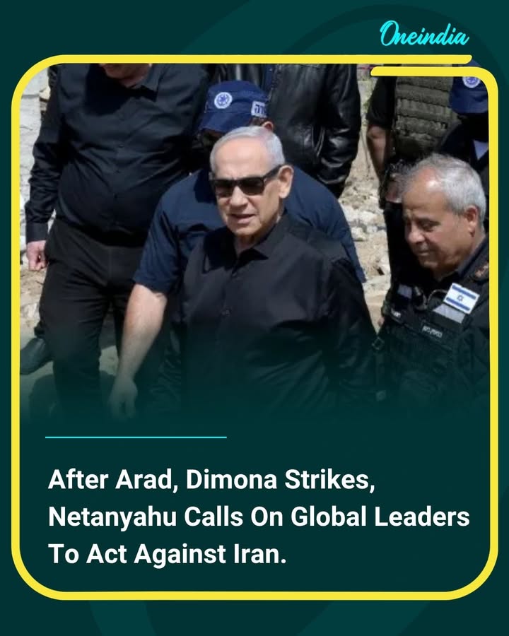 Following missile strikes on the southern Israeli towns of Arad and Dimona, Israeli Prime Minister Benjamin Netanyahu urged global leaders to take coordinated action against Iran. He warned that Tehran’s escalating attacks pose a broader international threat and called for stronger diplomatic and security measures to counter further aggression.