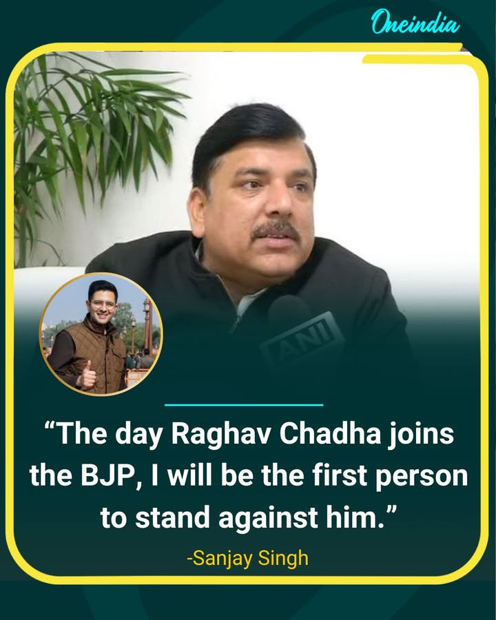 Sanjay Singh Vows To Oppose Raghav Chadha If He Joins BJP