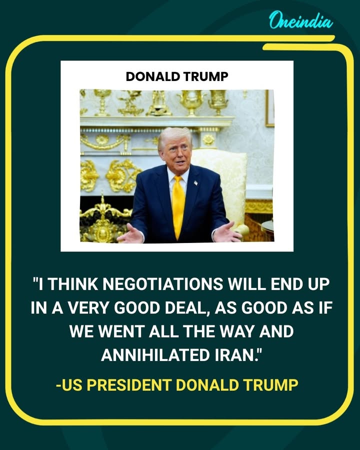 Trump: Negotiations With Iran Could Match Military Outcome