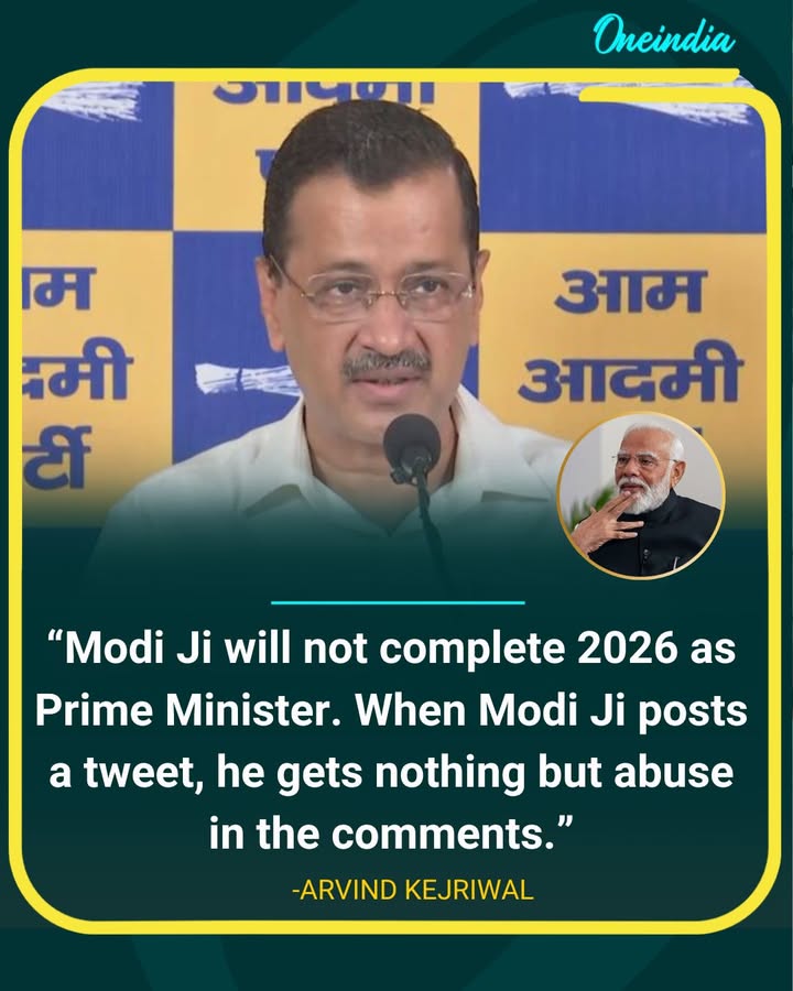 Kejriwal Claims Modi Won’t Finish 2026 As Prime Minister
