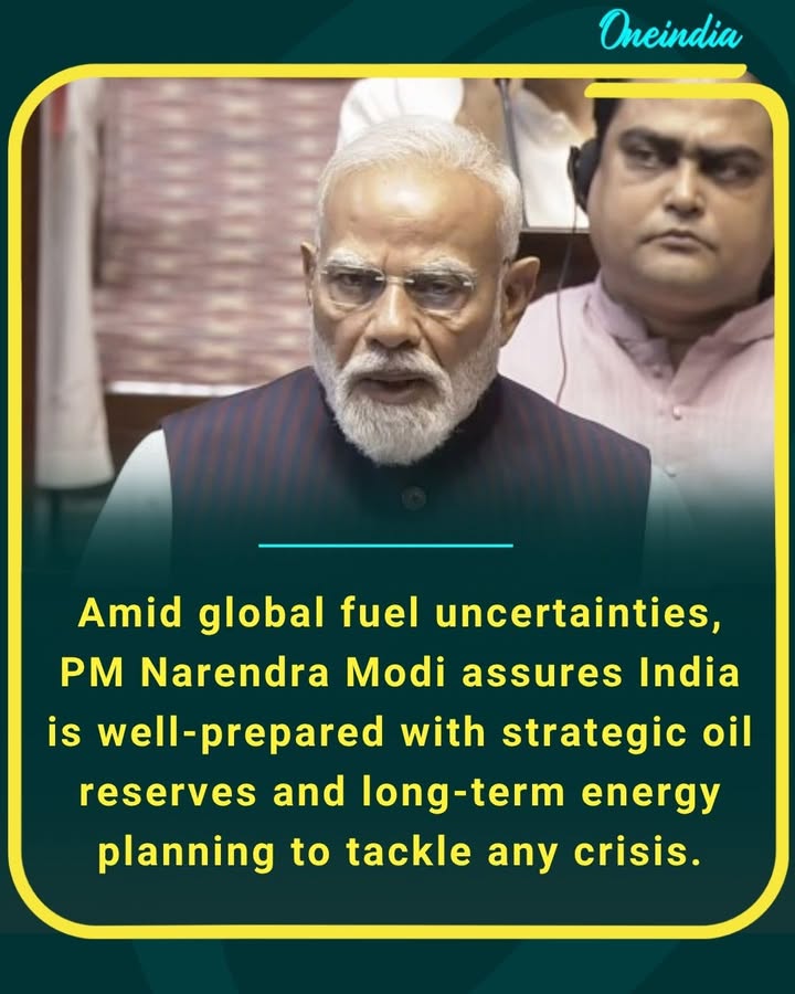 India holds over 53 lakh metric tonnes of strategic oil reserves, with plans to expand to 65 lakh MT, ensuring fuel supply stability amid the global crisis.
Overall, the country has 250+ million barrels of oil stock, enough to meet demand for several weeks, supported by diversified imports and storage systems.