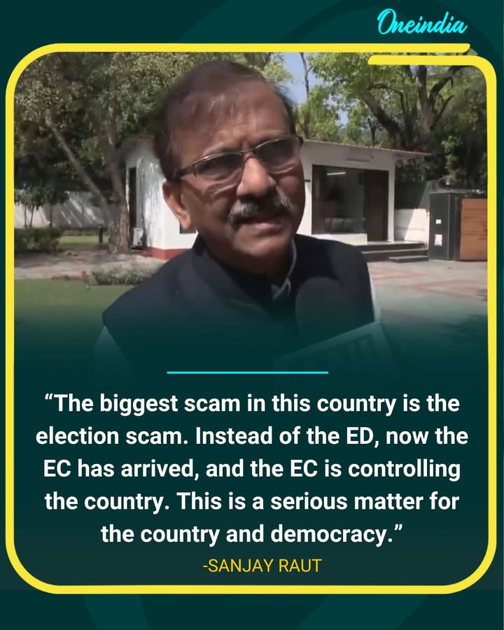 Sanjay Raut Alleges “Election Scam,” Targets Election Commission of India