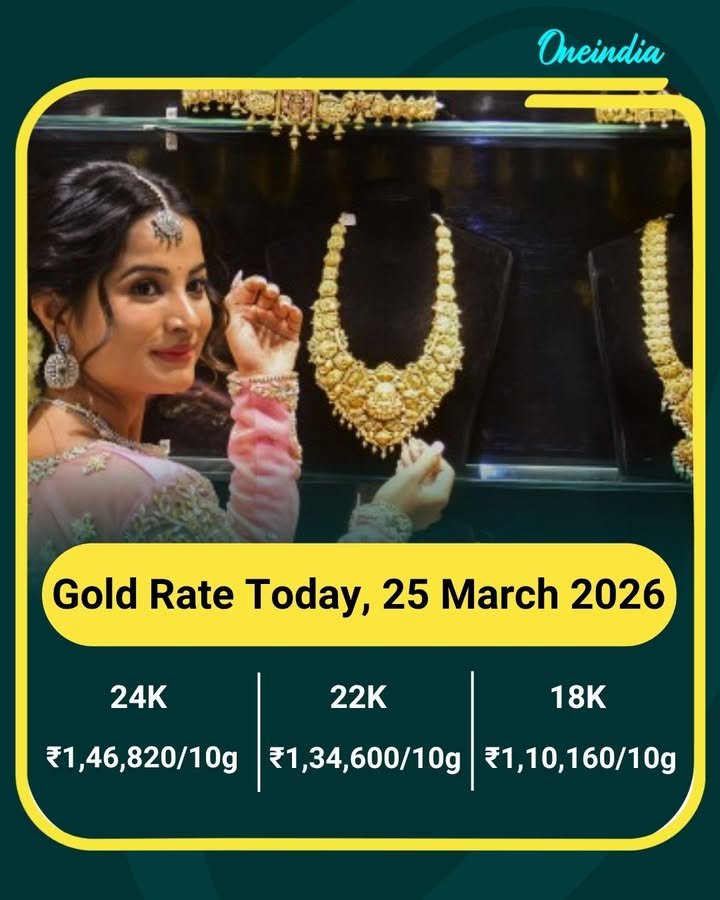 Gold Rate Today, 25 March 2026