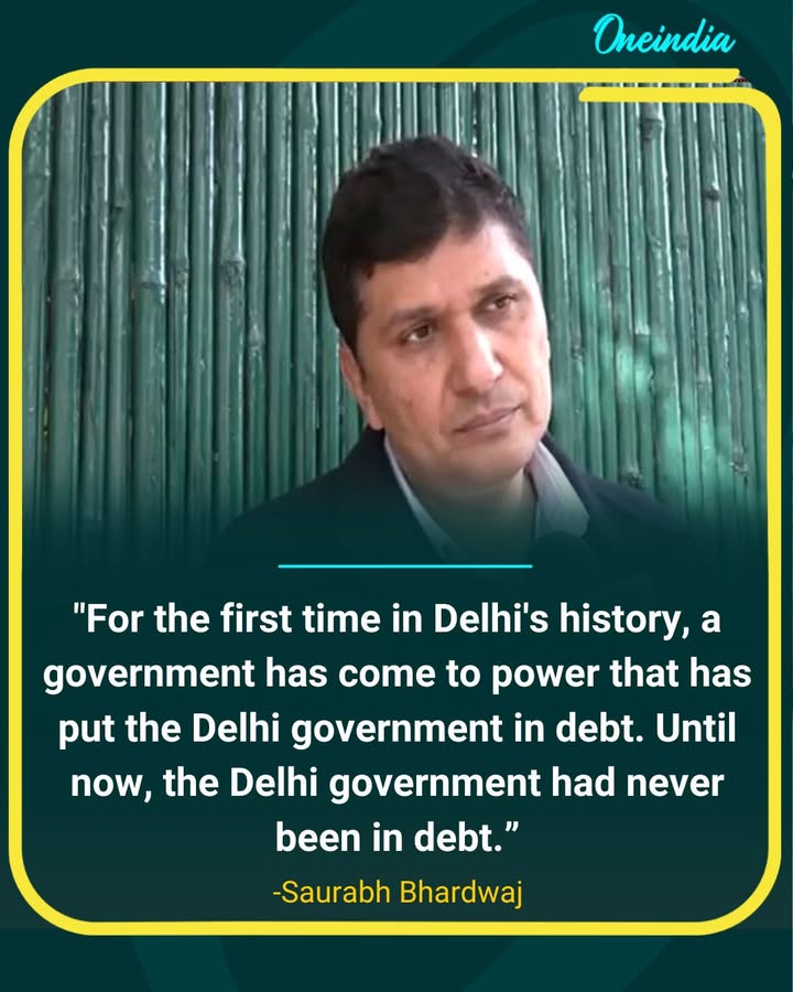 Delhi AP President Saurabh Bhardwaj Criticizes Government Over Debt