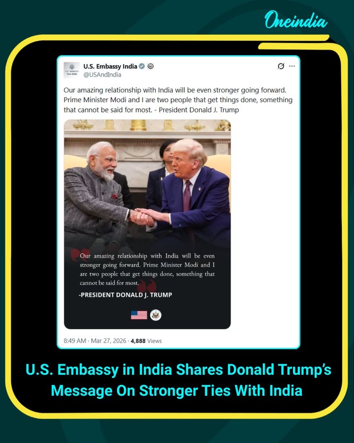 Donald Trump Says Relationship With India Will Grow Stronger