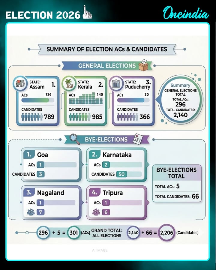 General Elections and bye-elections 2026
