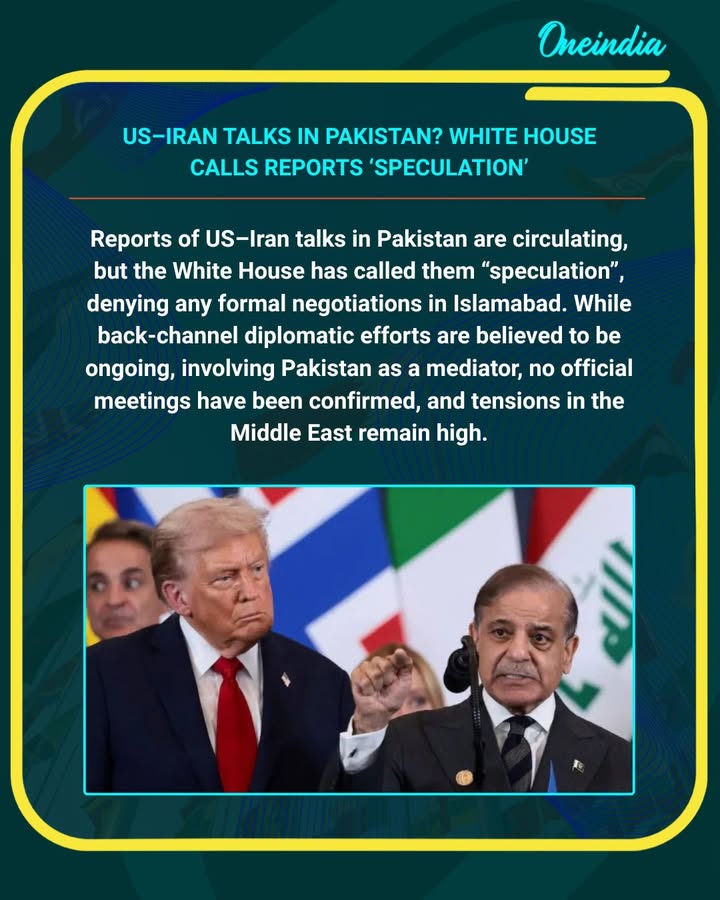 US–Iran Talks In Pakistan? White House Calls Reports ‘Speculation’ Amid Rising Tensions