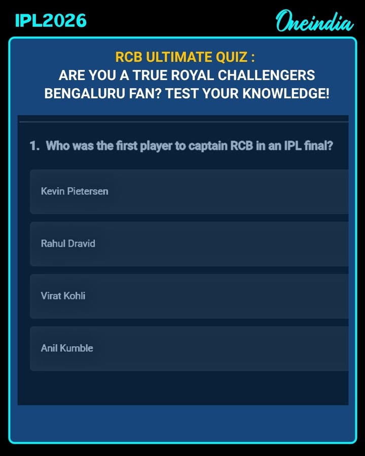 Test Your RCB Knowledge – Only True Fans Can Ace This!