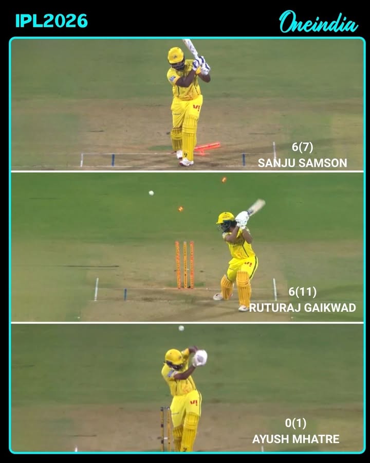 CSK Lose Early Wickets, Rajasthan Royals On Fire in Powerplay