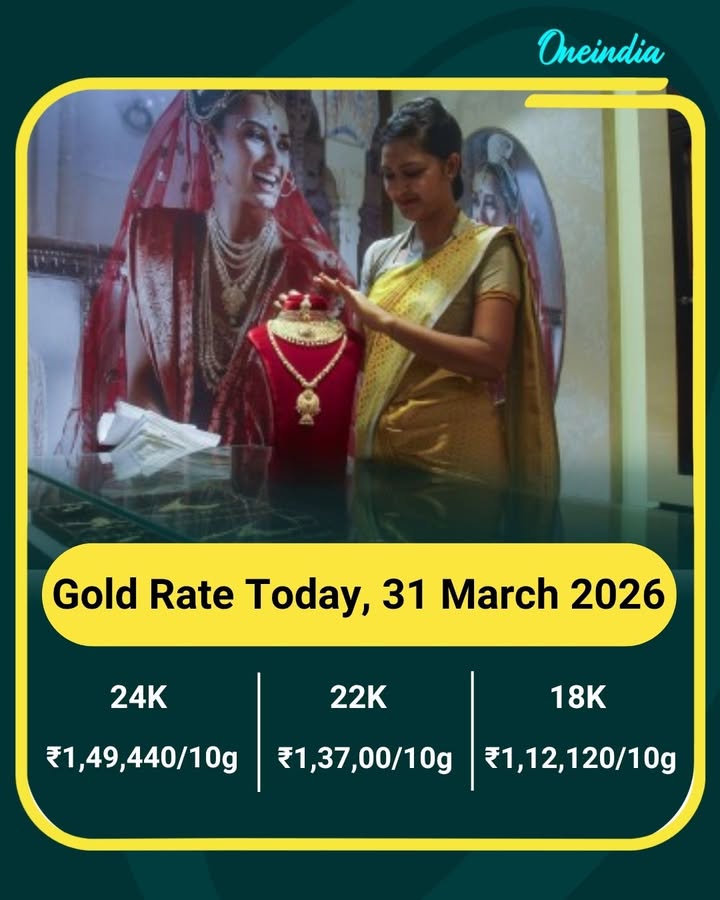 Gold Rate Today, 31 March 2026