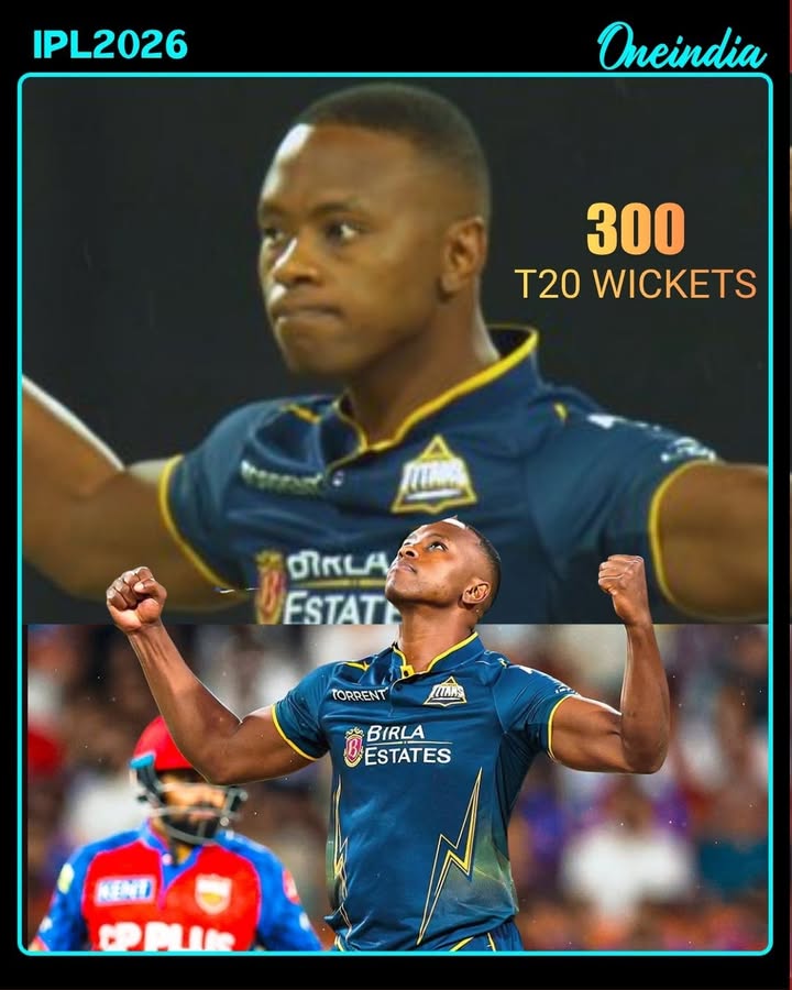Kagiso Rabada Completes 300 Wickets in T20 Cricket