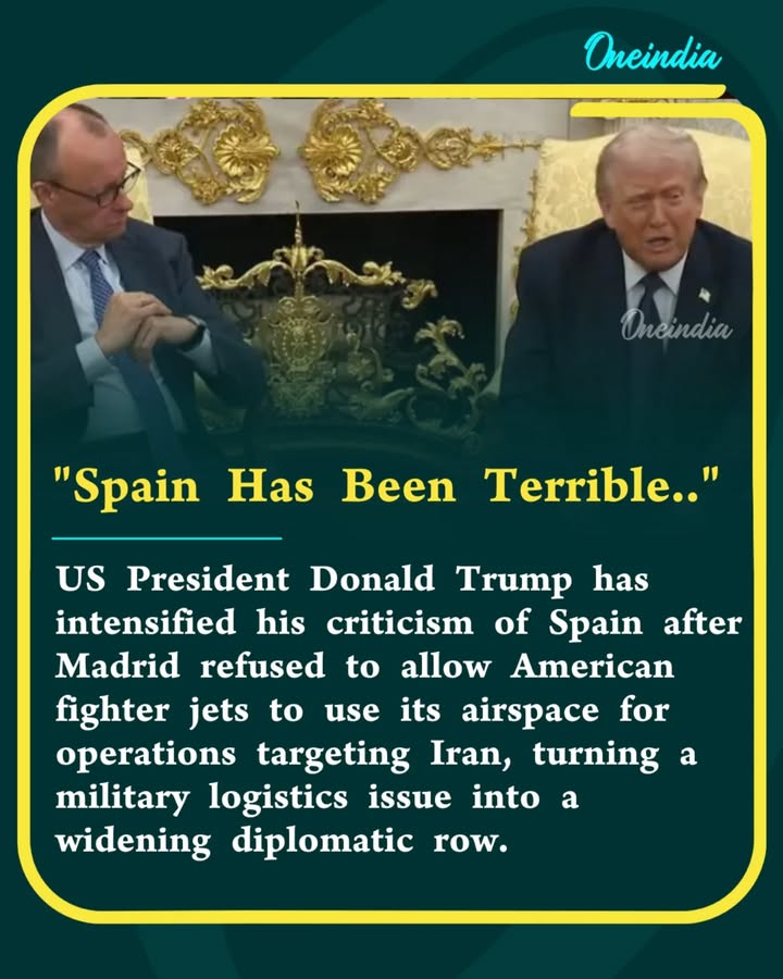 ‘Spain Has Been Terrible’: Trump Reacts After US Fighter Jets Forced To Leave Spanish Airspace