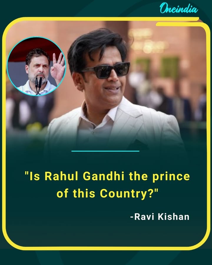 Ravi Kishan takes a swipe at Rahul Gandhi, questioning the idea of dynastic politics in India.