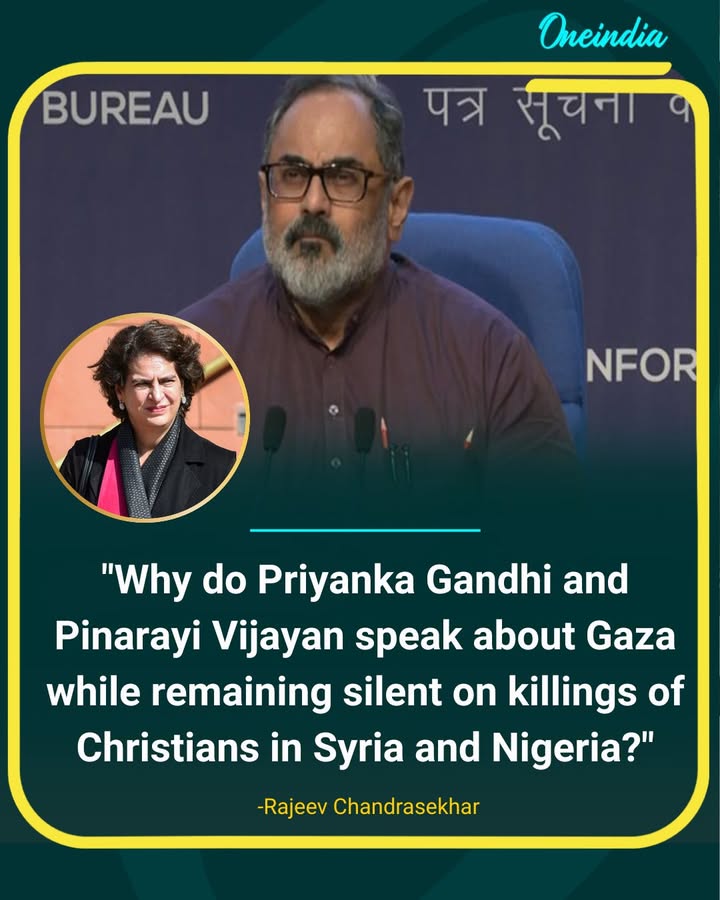 Rajeev Chandrasekhar Questions Silence on Syria and Nigeria Killings