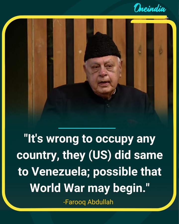 “Wrong to Occupy Any Country; Could Trigger World War”: Farooq Abdullah