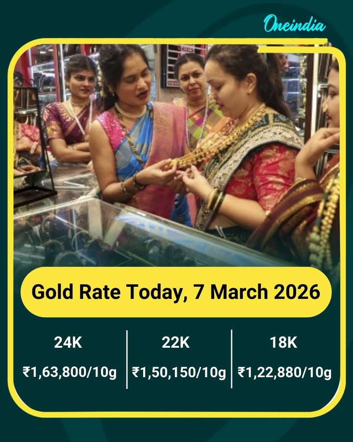 Gold Rate Today, 7 March 2026