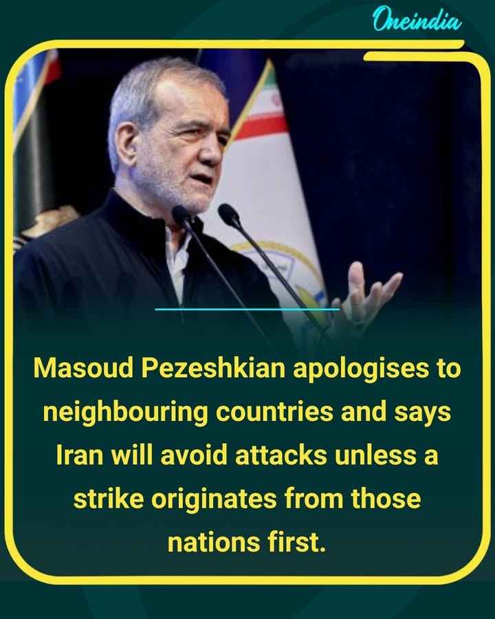 Iran will avoid attacks unless a strike originates from those nations first.