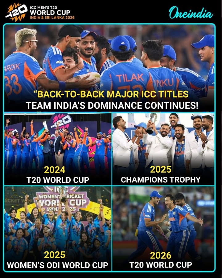 Back-to-Back ICC Titles: Team India’s Dominance Continues