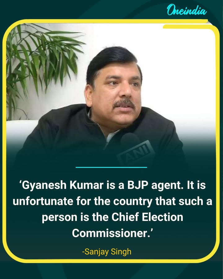 Sanjay Singh Calls Gyanesh Kumar a BJP Agent, Questions His Role as CEC
