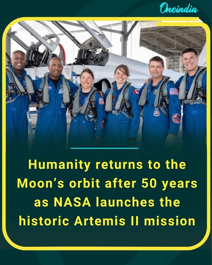 A giant leap begins again!  After decades since Apollo 17 mission, astronauts are set to journey around the Moon, marking a powerful step toward future lunar landings and a new era of space exploration.