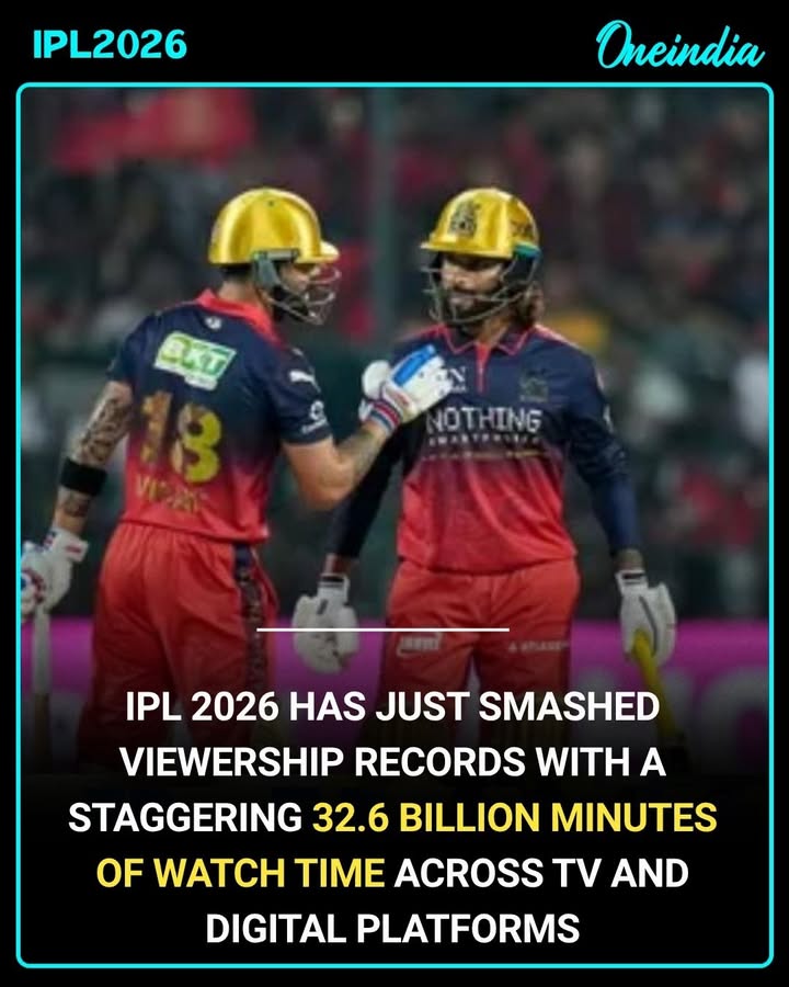 IPL2026 sets a new all‑time record with 32.6 Billion+ minutes watched during the opening weekend – a clear sign that cricket passion is at an all‑time high!