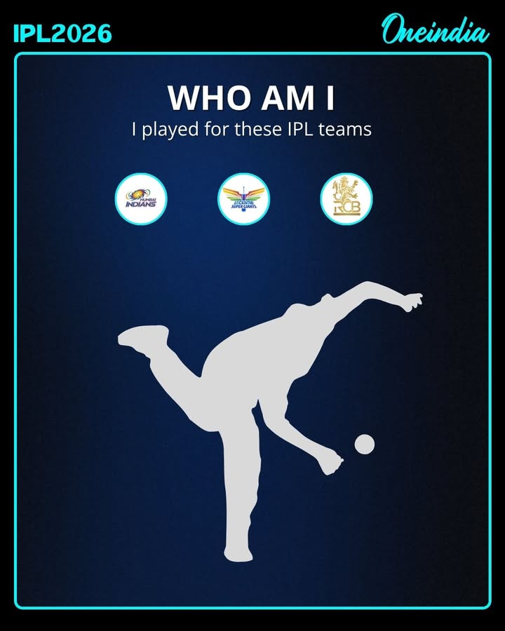 Who am i, I Played for Mumbai Indians, Lucknow Super Giant and Royal Challengers Bangaluru