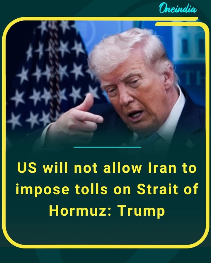 Trump draws a red line — no tolls in the Strait of Hormuz, calls it “international waters” amid rising tensions.